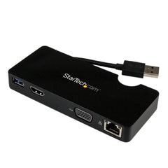 Créez une station de travail mobile à l'aide du port USB 3.0 de votre ordinateur portable -Travel Docking Stati