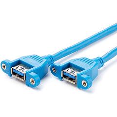 StarTech.com 2 Port Panel Mount USB 3.0 (5Gbps) Cable - USB A to Motherboard Header Cable F/F