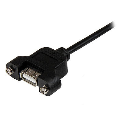 StarTech.com 3 ft Panel Mount USB Cable A to A - F/M