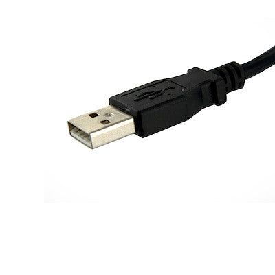 StarTech.com 1 ft Panel Mount USB Cable A to A - F/M