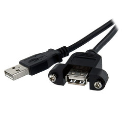 StarTech.com Câble USB A vers A à montage sur panneau de 2 pieds - F/M