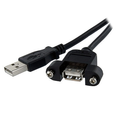 StarTech.com Câble USB A vers A à montage sur panneau de 1 pied - F/M