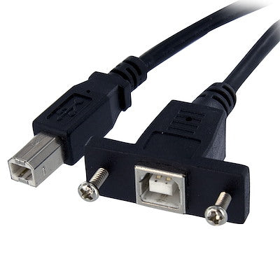 StarTech.com Câble USB B vers B à montage sur panneau de 3 pieds - F/M