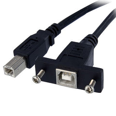StarTech.com Câble USB B vers B à montage sur panneau de 1 pied - F/M
