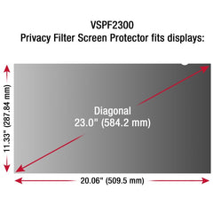 23 PRIVACY FILTER SCN PROTECTOR 16:9 LCD