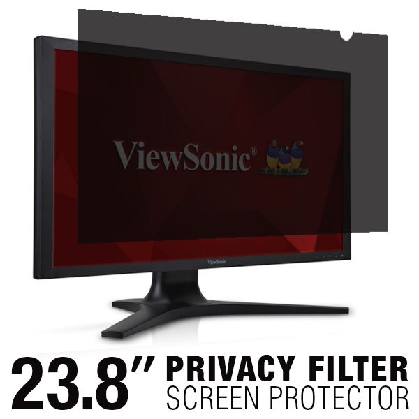 ViewSonic 23.8 Filtre de confidentialité Protecteur d'écran pour moniteur LCD à écran large Lightw