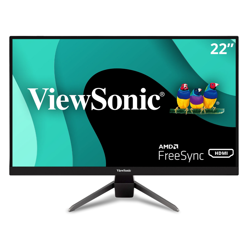 MONITEUR FREESYNC VIEWSONIC 22 PO 1080P 75HZ 1MS AVEC HDMI DP VGA