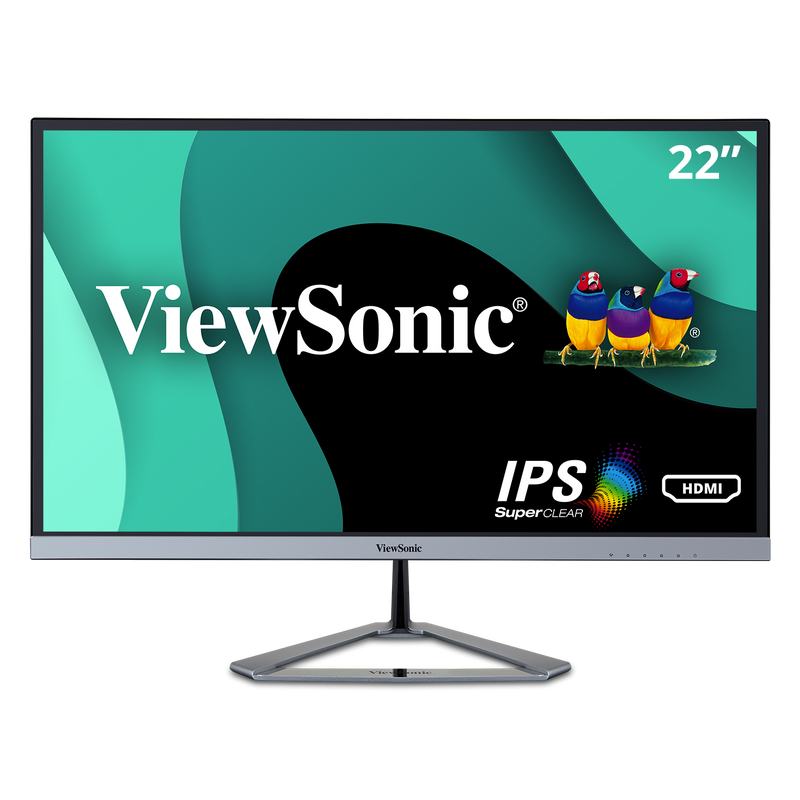 Moniteur IPS ultra fin Full HD ViewSonic 21,5 (21,5 d'affichage), 1 920 x 1 080, HDMI,