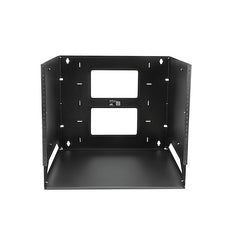 StarTech.com 2-Post 8U Open Frame Wall Mount Network Rack with Built-in Shelf and Adjustable Depth, Computer Rack for IT Equipment, TAA~