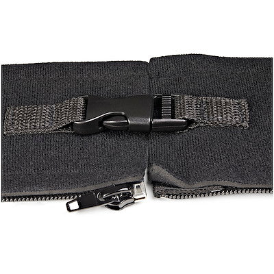 StarTech.com 40" Neoprene Cable Management Sleeve with Zipper/Buckle, Computer/PC Cord Cover, Flexible Cable Sleece/Organizer Wrap, Black