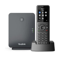 Yealink W77P IP Phone - Cordless - Corded - DECT - Desktop, Wall Mountable - Black, Classic Gray