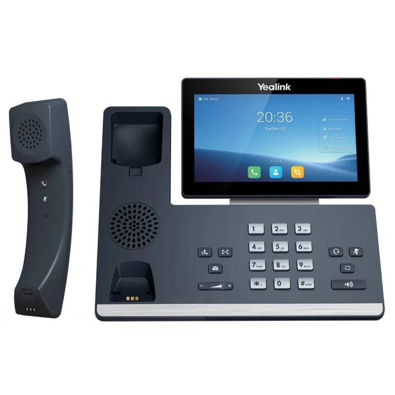 Yealink T58W Pro IP Phone - Corded/Cordless - Corded/Cordless - Bluetooth, Wi-Fi, DECT - Wall Mountable, Tabletop - Classic Gray