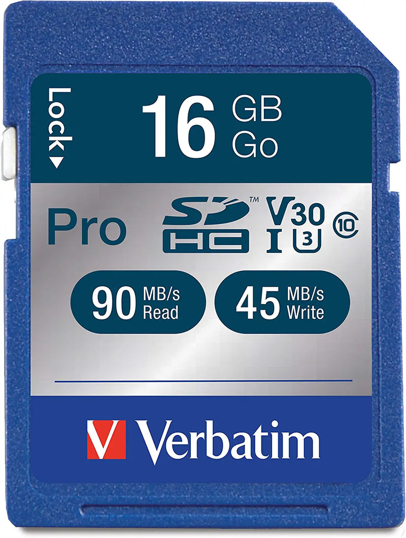 Verbatim 16GB Pro 600X microSDHC UHS-1 U3 Cls 10
